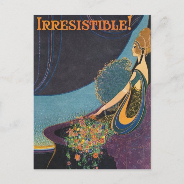 Cartão Postal Art Deco Mavis Perfume Anúncio (Frente)