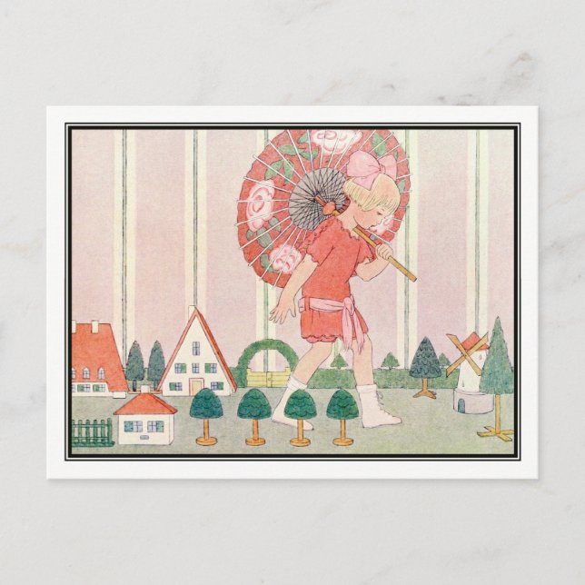 Cartão Postal Art Deco Model City, por H. Willebeek Le Mair (Frente)