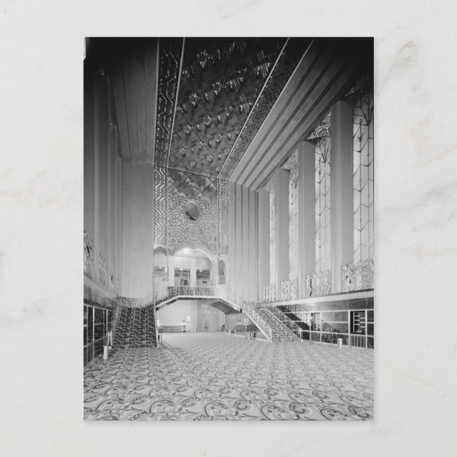 Cartão Postal Art Deco Paramount Theater, Oakland, CA (Frente)