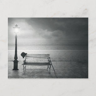 Cartão Postal Art deco preto & branco da arte da foto, vintage,