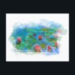 Cartão Postal ** Art Monet Lily Pond Floral Angel AR23<br><div class="desc">CARTÃO POSTAL - POSTE a pintura monet impressionista de lírios/lótus com um quadro de grunha contendo Angel Cherubs, se você olhar bem próximo. Arte Clássica Energeticamente Avançada - Grunge Floral Clássica Famosa Pintura Artística Única Criativa Moderna e Romântica Monet Lily Pond Vintage Floral com Abstrato de fundo BRANCO falso. Há...</div>