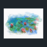 Cartão Postal ** Art Monet Lily Pond Floral Angel AR23<br><div class="desc">CARTÃO POSTAL - POSTE a pintura monet impressionista de lírios/lótus com um quadro de grunha contendo Angel Cherubs, se você olhar bem próximo. Arte Clássica Energeticamente Avançada - Grunge Floral Clássica Famosa Pintura Artística Única Criativa Moderna e Romântica Monet Lily Pond Vintage Floral com Abstrato de fundo BRANCO falso. Há...</div>