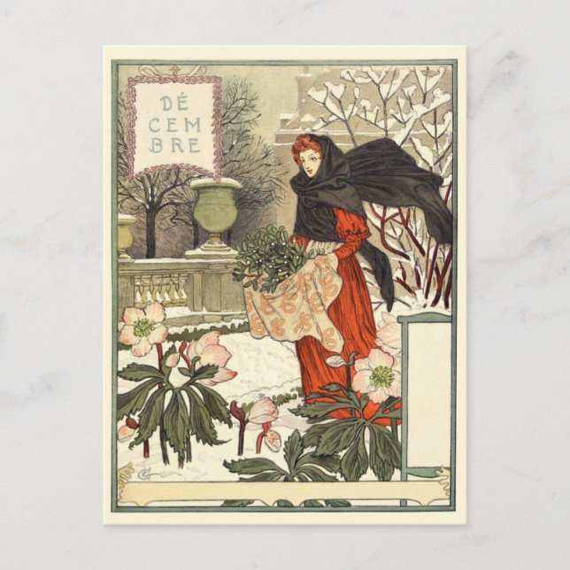 Cartão postal Art Nouveau (Frente)