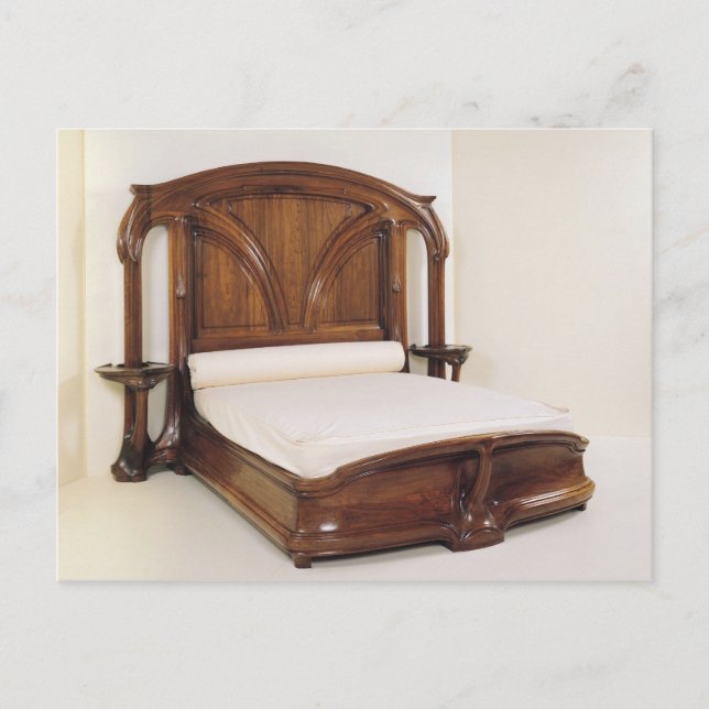 Cartão Postal Art Nouveau bed, 1900 (Frente)