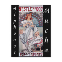 Art nouveau, comida do bebê Nestle por Alphonse Mu