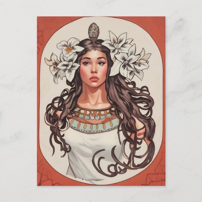 Cartão postal Art Nouveau La Princesse Lointaine (Frente)