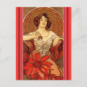 Cartão Postal Art Nouveau ~ "Ruby - The Precioso Stones"