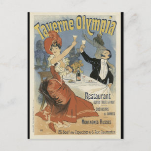 Cartão postal Art Nouveau - Taverne