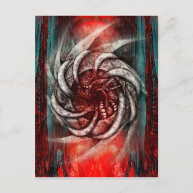 Cartão Postal Arte Abatedouro NecroFuturista (Frente)