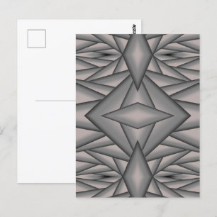 Cartão Postal Arte Abstrata Congelada no Tempo