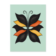 Arte abstrata de borboleta bonita
