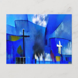 Cartão Postal Arte Abstrata de Igreja