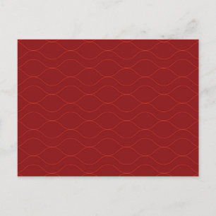 Cartão Postal Arte abstrata de onda fria, simples, elegante, ver