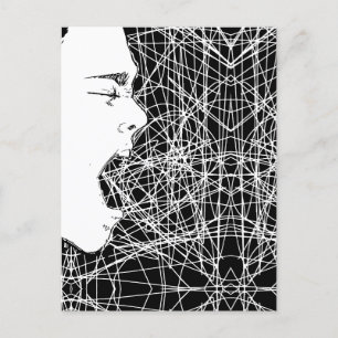Cartão Postal Arte Abstrata do Grito