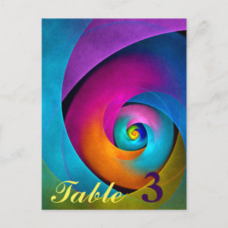 Cartão Postal Arte abstrata floral moderna padrão rosa azul #17