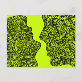 Cartão Postal Arte abstrato original
