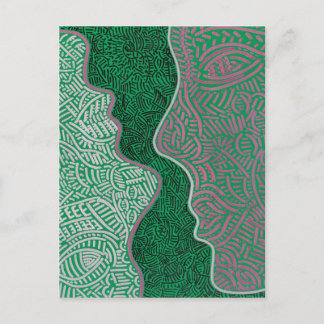 Cartão Postal Arte abstrato original
