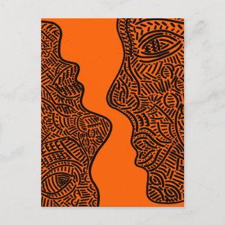 Cartão Postal Arte abstrato original