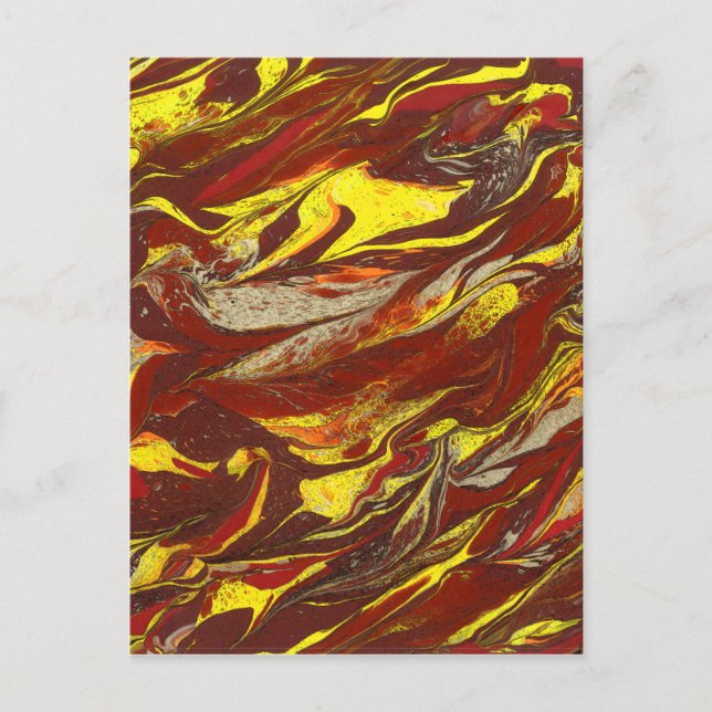 Cartão Postal Arte abstrato original (Frente)