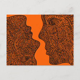 Cartão Postal Arte abstrato original