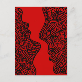 Cartão Postal Arte abstrato original