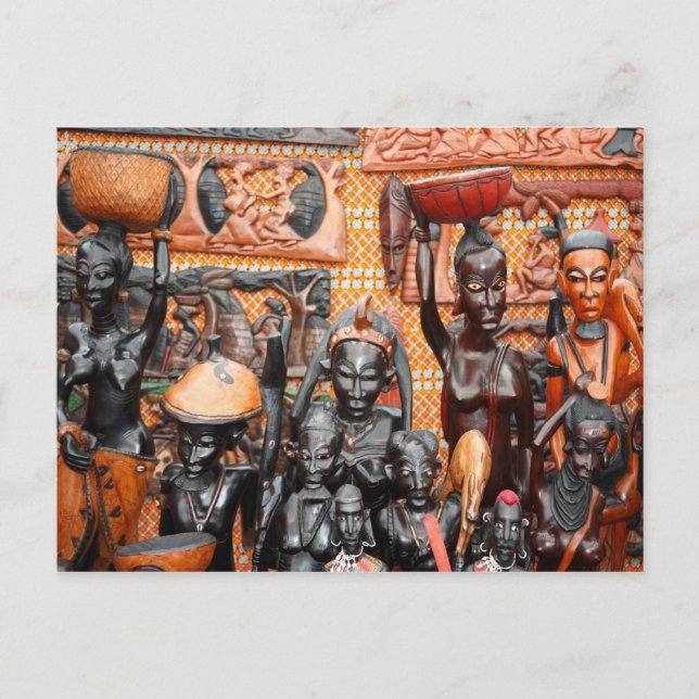 Cartão Postal Arte africana (Frente)