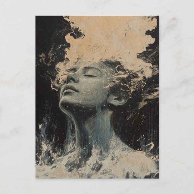 Cartão Postal Arte Aleatória Que Meu Gato Fez (Frente)