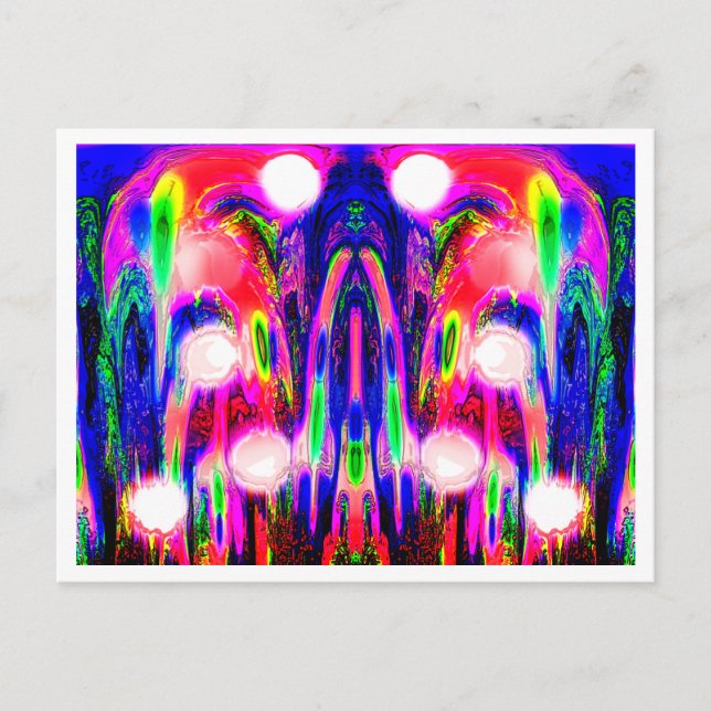 Cartão Postal arte alienígena (Frente)