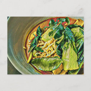 Cartão Postal Arte Alimentar Japonesa