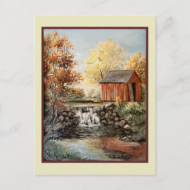 Cartão Postal Arte Antiga - B. Mitchell (Frente)