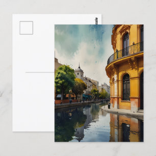 Cartão Postal Arte aquática de Buenos Aires