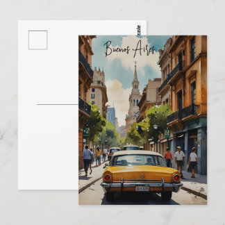 Cartão Postal Arte aquática de Buenos Aires