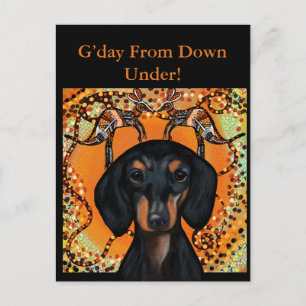 CARTÃO POSTAL ARTE AUSTRÁLIA             