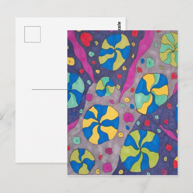 Cartão Postal Arte Bold Cosmic (Frente/Verso)