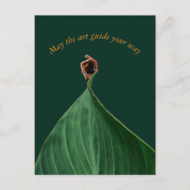 Cartão Postal Arte Botânica "May the art guide your way"