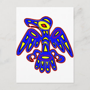 Cartão Postal Arte Caverna, Desenho de Pássaros Antigos