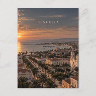 Cartão Postal Arte Cinematográfica Monocromática da Cidade de Be