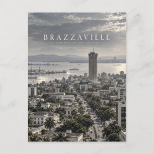 Cartão Postal Arte Cinematográfica Monocromática da Cidade de Br