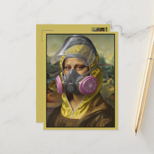 Cartão Postal Arte Clássica Divertida Paródia