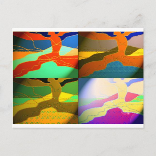 Cartão Postal arte colorida (Frente)