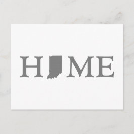 Cartão Postal Arte com Palavras de Hoosier em Forma de Letra do