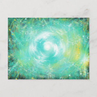 Cartão Postal Arte Cristã de Adoração Green Lightning Trinity St