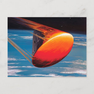 Cartão Postal Arte da Cápsula Espacial do Módulo de Comando Apol