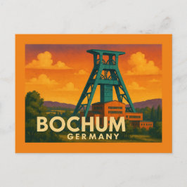 Cartão Postal Arte da Cidade de Bochum Alemanha