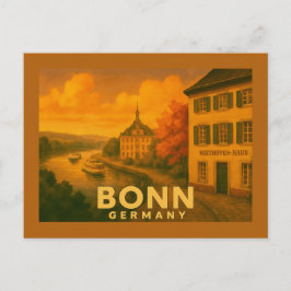 Cartão Postal Arte da Cidade de Bonn Alemanha