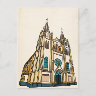 Cartão Postal Arte da Igreja