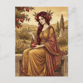Cartão Postal Arte da Mitologia Grega Perséfone