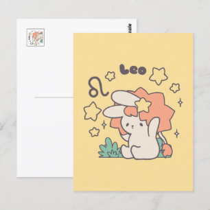 Cartão Postal Arte da Série Zodíaco de Leo Loppi Tokki