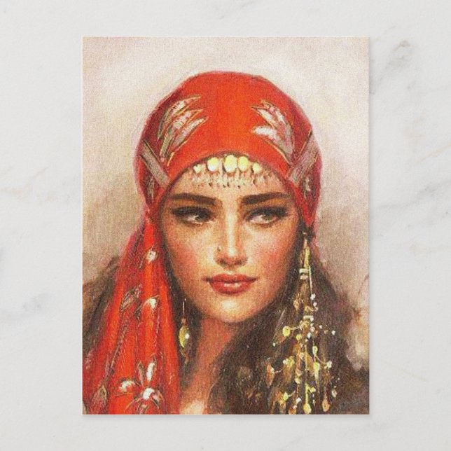 Cartão Postal arte das mulheres (Frente)