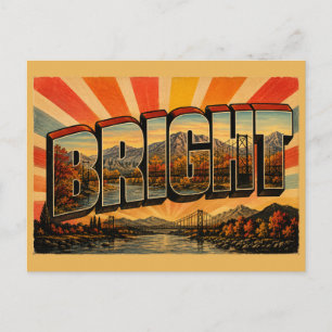 Cartão Postal Arte de Alta Montanha da Brilhante Vitória Austrál